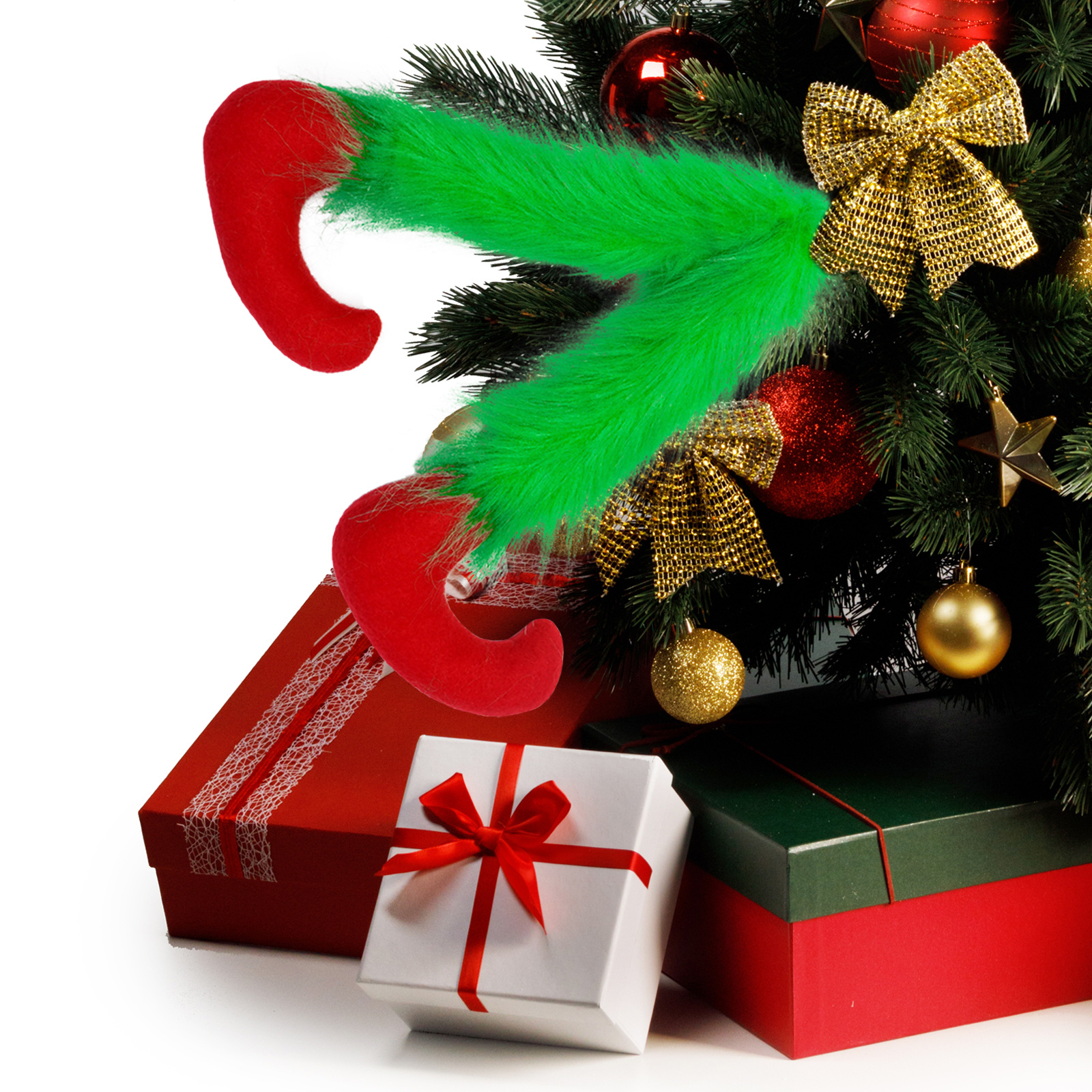 Decoración del Festival de Navidad transfronterizo Grinch verde artificial pata árbol decoración Santa Claus elfo agrupamiento decoración de Navidad