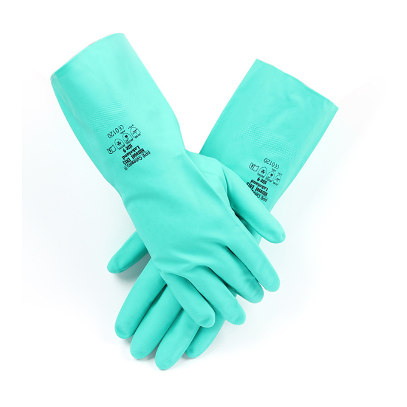 雷克兰 EN15 丁腈橡胶批发抗化学防水防油防化学飞溅手套广州发