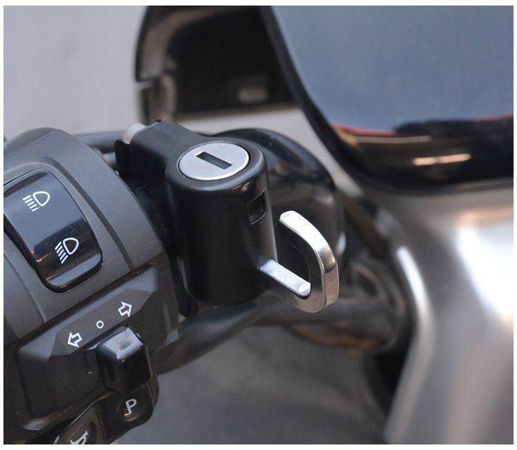 Electric Motorcycle Helmet Lock Anti-Theft Device Fixed Helmet Hook Special Lock for Electric Scooter Helmet