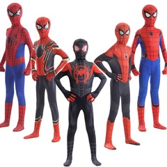 スパイダーマンのレオタードの英雄遠征大人のコスプレ衣装子供の連体服マイルズ服cos服