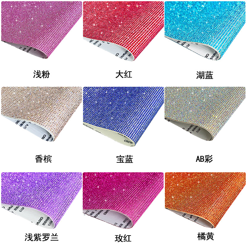 gran tamaño pegado de diamante autoadhesivo toda la hoja de diamante de vidrio para automóviles decoración del hogar joyas accesorios de diamante de vidrio