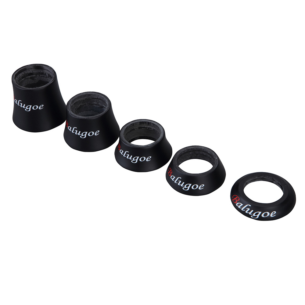 BALUGOE completo grupo de muñeca de bicicleta de fibra de carbono grupo de muñeca CUBIERTA Cubierta de cuerno anillo de arandela de cono cubierta de grupo de muñeca