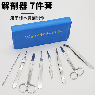 Biological Anatomy Seven Pieces Set Anatomical Knife Anatomical Scissors Anatomical Needles Biological Specimen Making Anatomical Tools