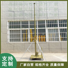 5米手动升降杆车载移动避雷针监控照明探照灯云台天线升降杆支架