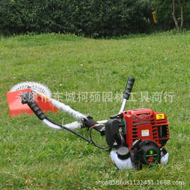 四冲程割草机采用华盛140FA汽油机割灌机小麦收割机开荒机打草机