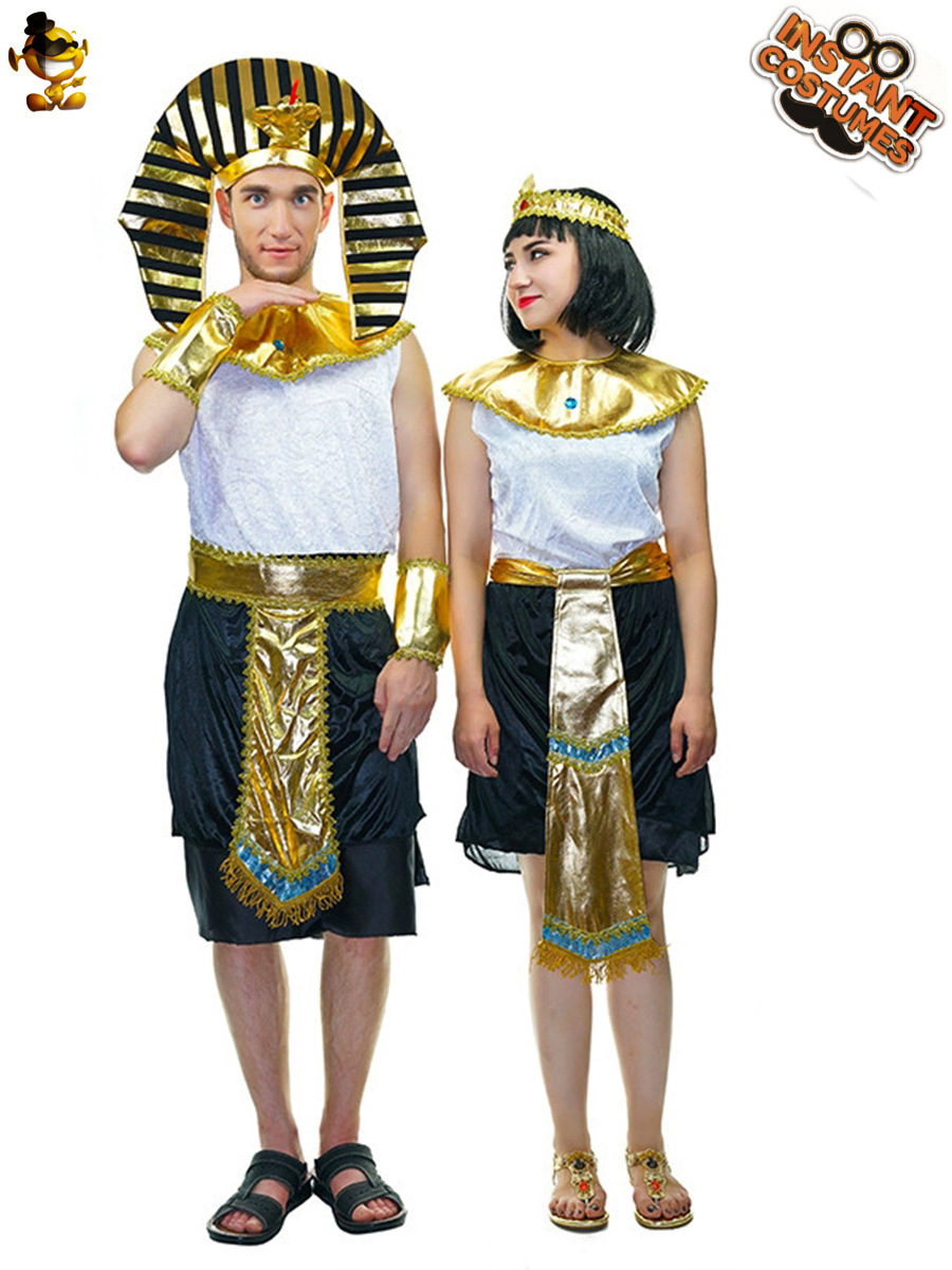 Disfraz de Halloween ropa de fiesta Cosplay traje de la etapa del traje de la mascarada cos grandes Faraón Masculino