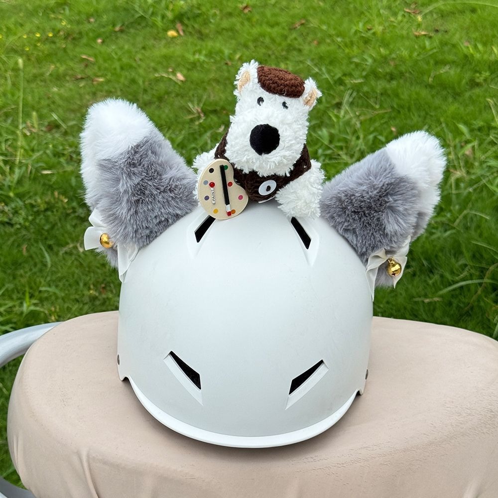 【Cute Puppy】Flash Sale Helmet Decoration Stitch Electric Vehicle Helmet Decoration Recommended by Delivery Drivers