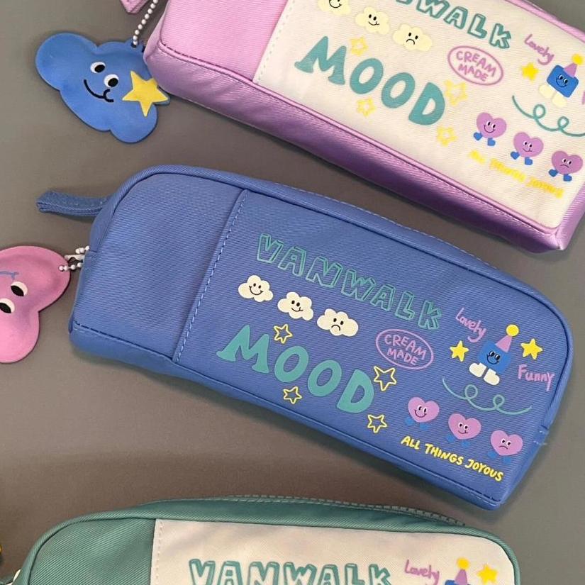 Bolsas de lápiz de dibujos animados japoneses, bolsas de lápiz de graffiti de alta calidad, bolsas de lápiz de almacenamiento, bolsas de lápiz