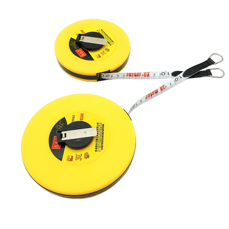 玻璃纤维卷尺30m50m100m皮尺工地家装测量工具皮卷尺