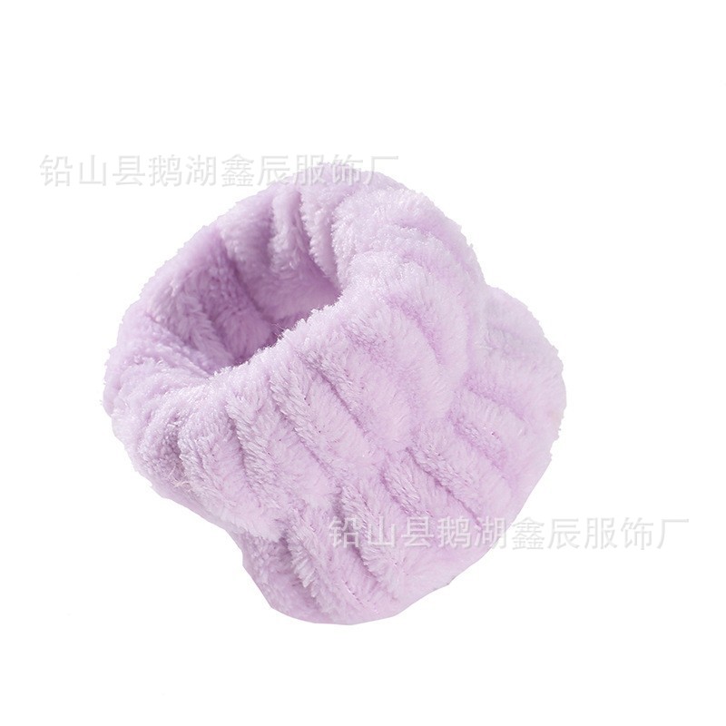 Nueva correa de muñeca de color sólido simple deportes máscara de anillo de muñeca de franela a prueba de sudor para lavado de cara muñeca impermeable especial