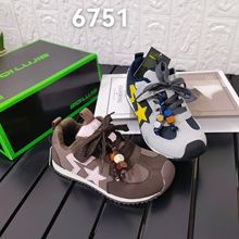 黄蜂比奇童鞋2025冬季新款男女加绒百搭运动鞋皮面二棉休闲鞋6751