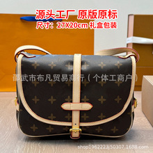 路易双子星老花系列大容量托特包邮差包马鞍包手提包单肩斜挎包传