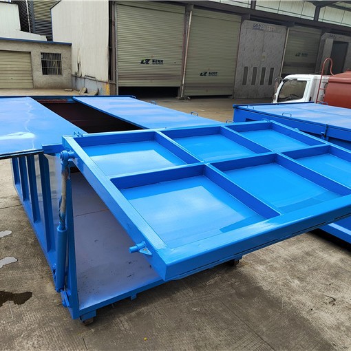 地埋式户外环卫垃圾斗6立方大型船式摆臂垃圾箱工地农村清运垃圾