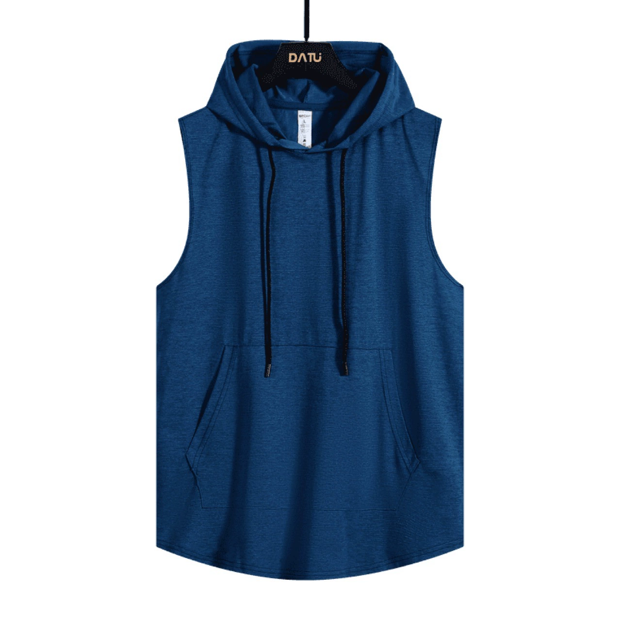 Новый мужской пуловер без рукавов с капюшоном, футболка с короткими рукавами, быстросохнущий свободный дышащий однотонный впитывающий пот жилет для фитнеса