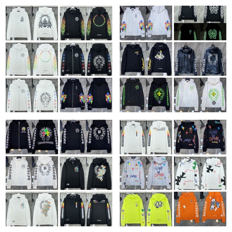 25ss正确版Chrome Hearts 克罗伈十字架连帽卫衣百搭潮流时尚批发|undefined