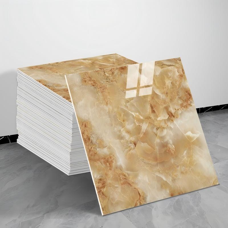 Pegatinas de pared de azulejos de imitación impermeables autoadhesivas Placa de aluminio y plástico Decoración de renovación Pegatinas de pared de cocina de mármol feo Baño