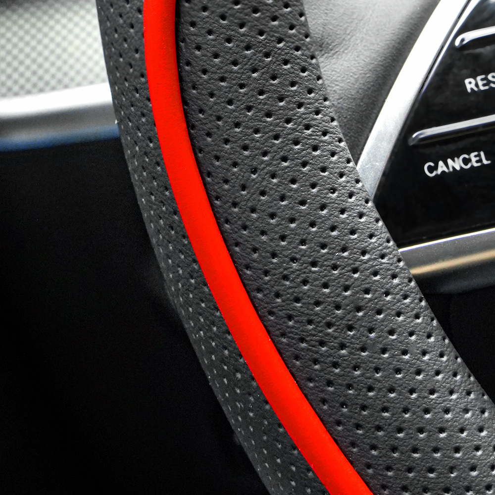 Car Steering Wheel Cover, Nappa Leather, All-Season, Stylish, Wear-Resistant, Cross-Border Hot-Selling Steering Wheel Protector