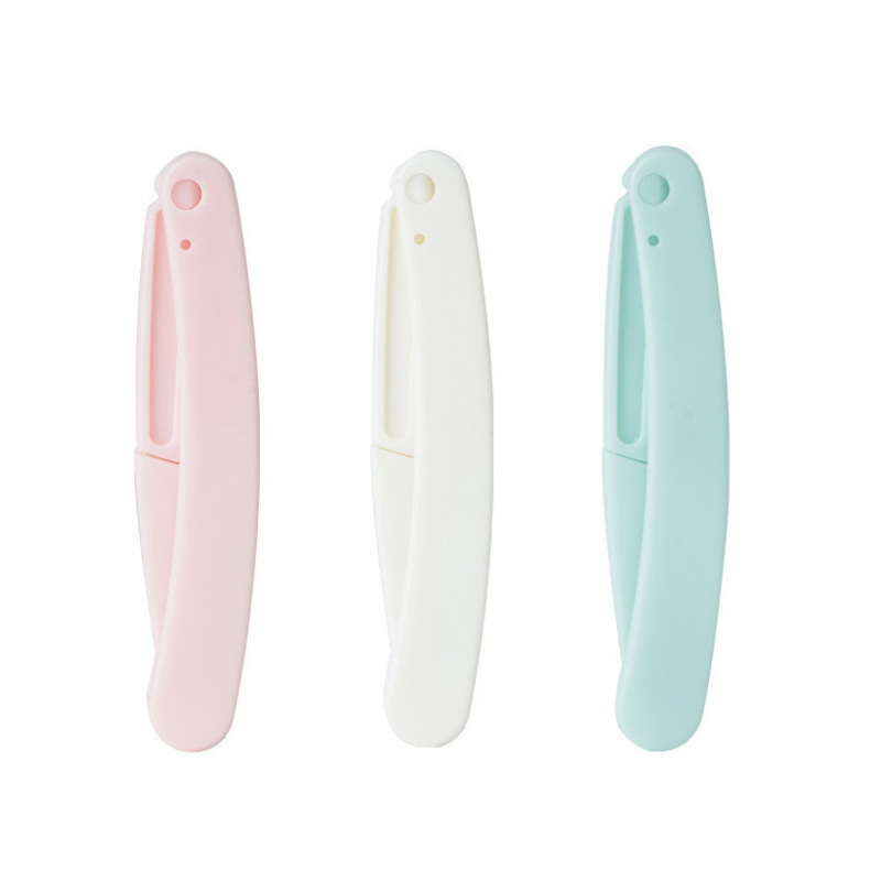 Cuchillo de cejas plegable seguro cuchillo de cejas raspador de cejas para mujeres anti-racazos set de principiantes cuchilla reemplazable en línea popularidad en vivo