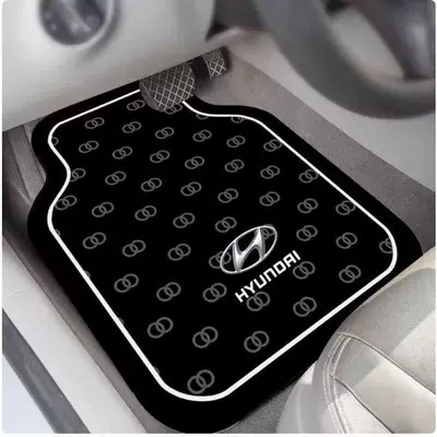 Avtomobil döşəmə paspasları – Mat - modern-logo-car-floor-mats-black-blue-5050cm-upgraded-version-of-diatom-mud-in-the-back-row
