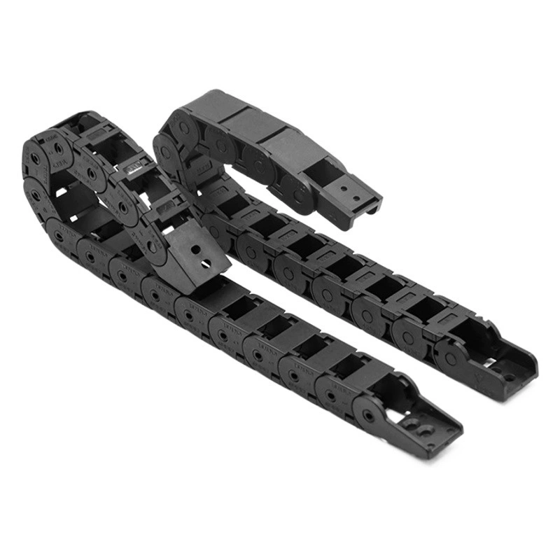 Станок серии 15*15 Мост полностью закрытый кабель для нарезания резьбы перетащите цепь Инженерная пластиковая Тяговая цепь нейлоновая Завод прямых продаж