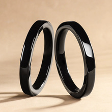 正品天然和田玉墨玉正圈手镯平安镯玉石镯子男女款手饰四会玉器