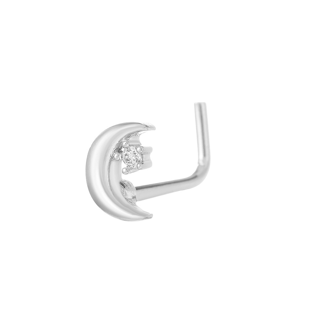 Piercing nombril papillon en zircon incrusté acier inoxydable_voghion.com