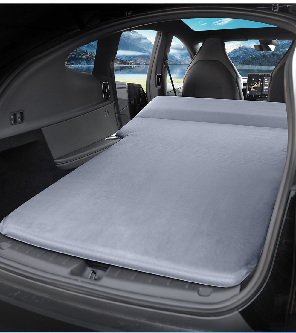 Tesla Model Y 6-Seater Dedicated Car Mattress, In-Car Suv Travel Inflatable Bed, Trunk Leveling Sleeping Pad