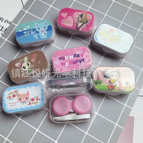 eyekan Keda contact lens box cartoon contact lens box care box companion box double box 8101 wholesale