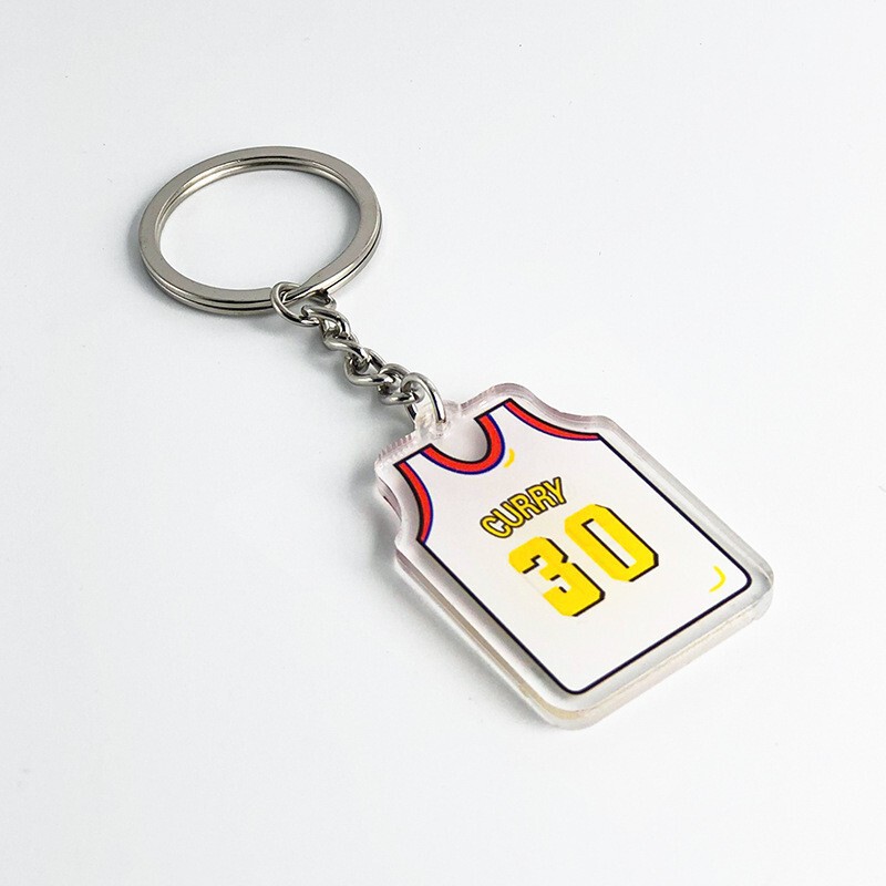 篮球钥匙扣库里科比詹姆斯杜兰特明星亚克力挂件NBA球星球衣饰品|undefined