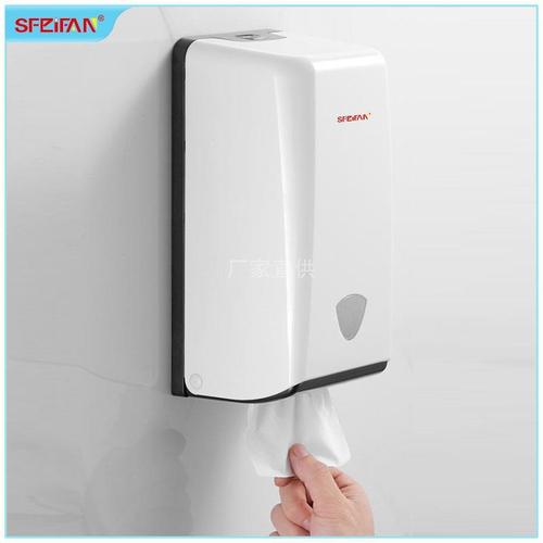 Restaurant tissue holder, hotel bathroom tissue box, no punching, hand-wiping tissue box, wall-mounted tissue box, hotel commercial use