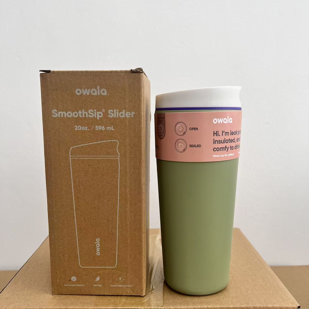 커피컵 아보카도 그린 20oz
