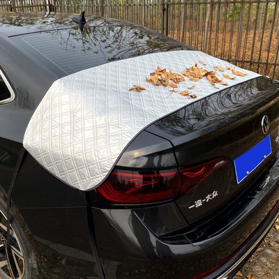 Car snow shield, front windshield wiper groove cover