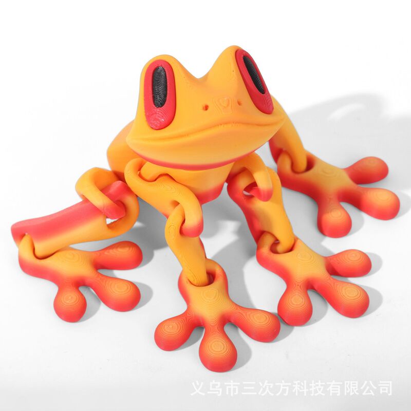 2025年流行的黑科技3d打印磁吸青蛙冰箱贴关节可动摆件夜光龙玩具|undefined