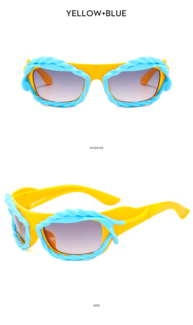 Y2K personality irregular shaped sunglasses European and American ins trend sunglasses Cyberpunk sunglasses_voghion.com
