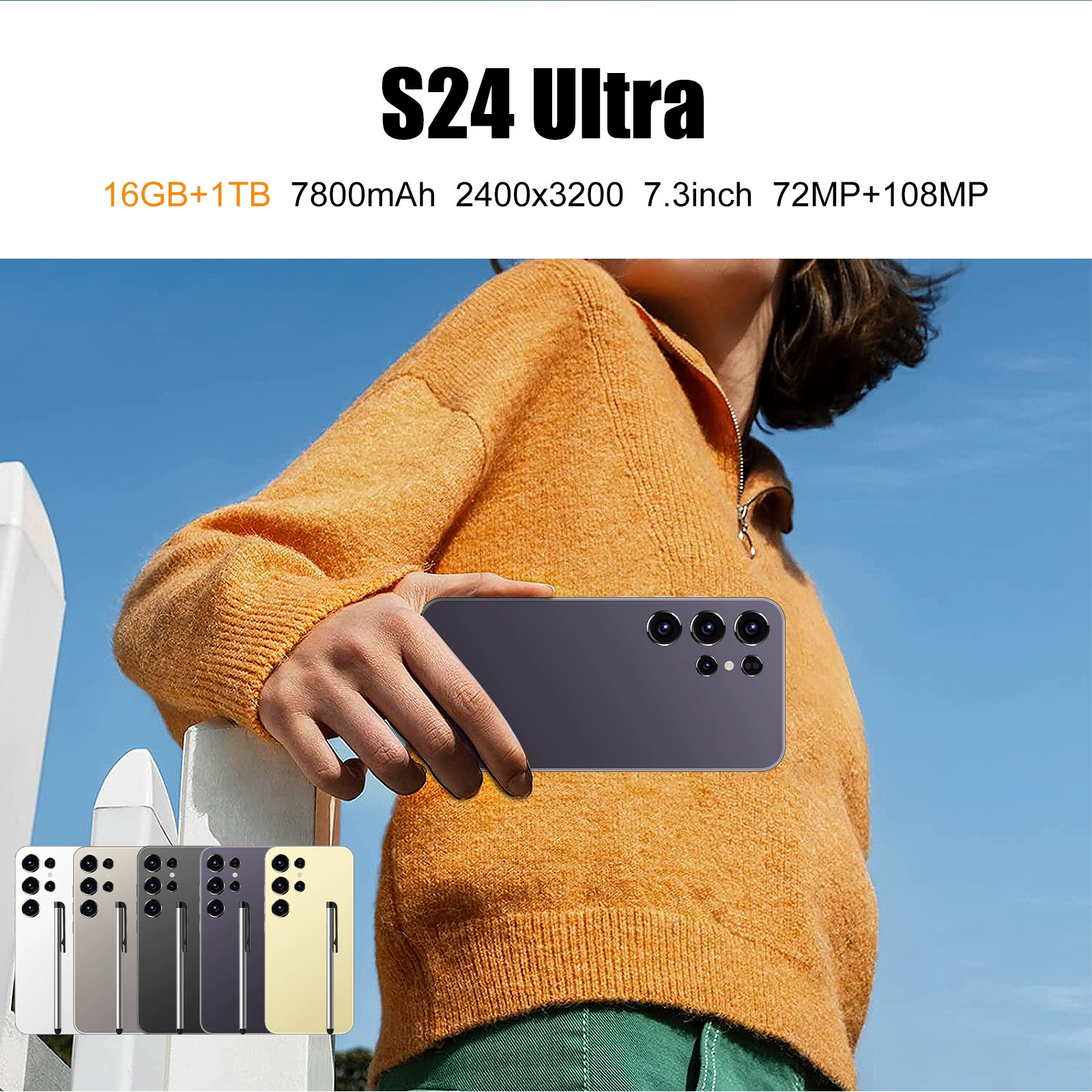 Spot S24Ultra кросс-border смартфон с 16+1 ТБ большой памятью 4G прямые продажи фабрики на экспорт, можно отправлять через посредника