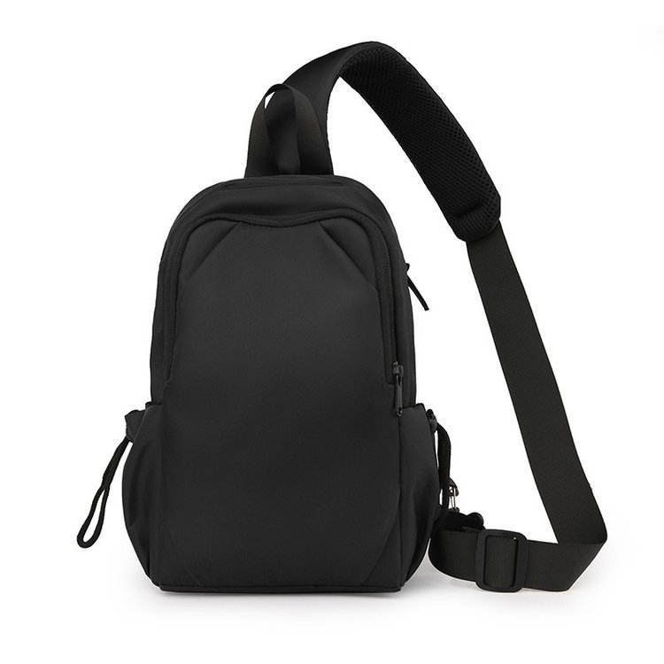 Fashion Trendy Cool Crossbody Bag Men's Chest Bag Large Capacity Lightweight Water-repellent Fabric Chest Backpack Casual Shoulder Bag