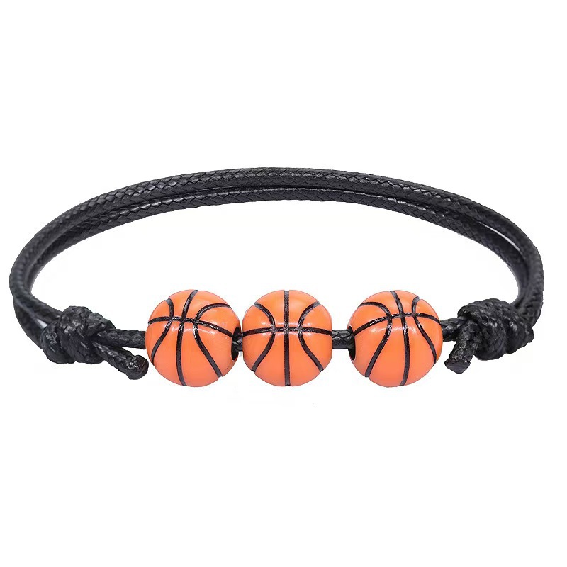 Basketball baseball softball tennis woven football bracelet