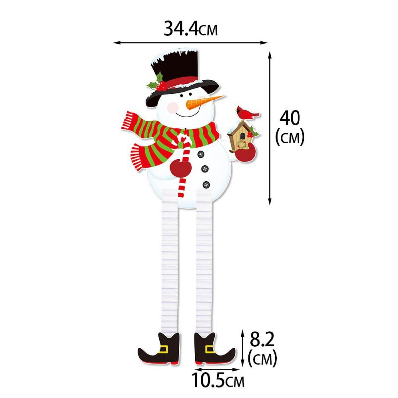 Nuevos productos transfronterizos Navidad colgante retráctil fiesta panal retráctil Santa decoración muñeco de nieve alce