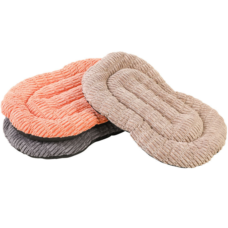 Biscuit perrera de pana de invierno gato estera de dormir antideslizante estera de perro caliente cama transfronteriza perro alfombra multicolor