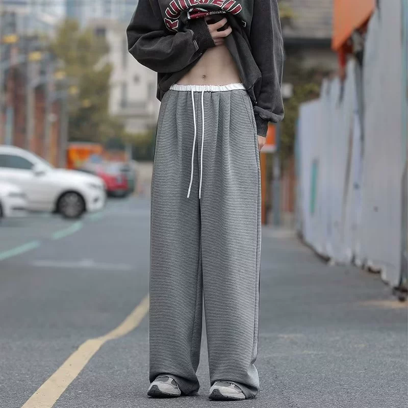 Прилив осенний тренд модные брюки для учащихся младших классов, oversize, свободный прямой покрой