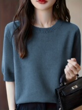 N 27396 Cotton Round Neck Loose Fit T-Shirt Բ�������֯��
