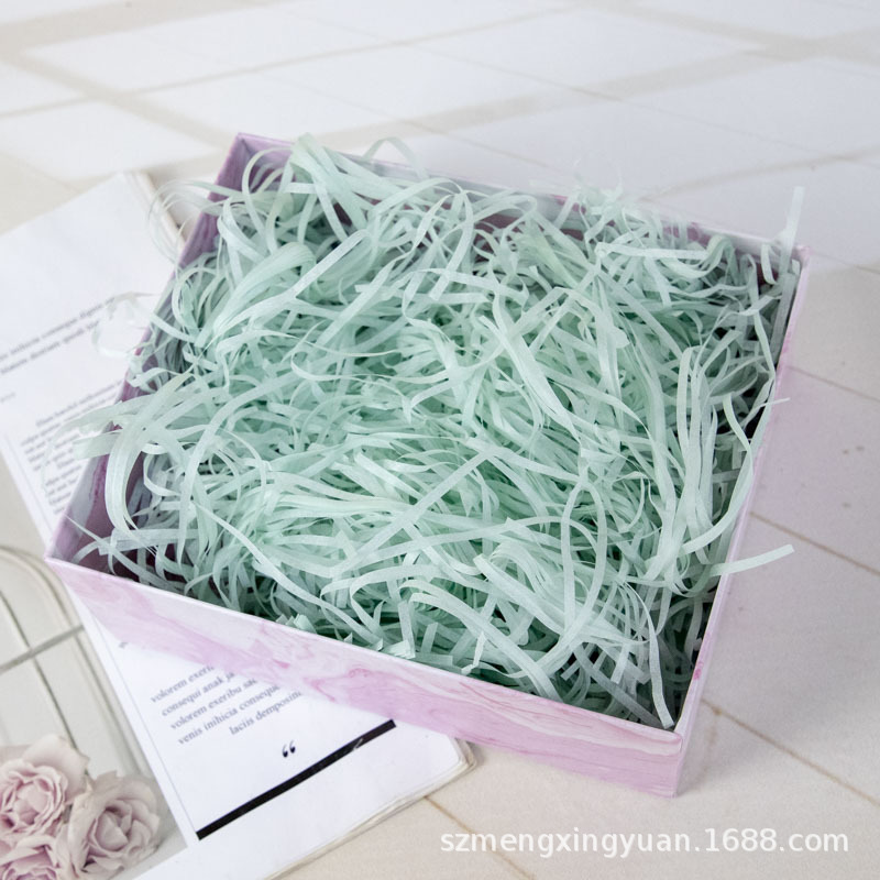 Boda caja de dulces de cumpleaños qixi regalo de San Valentín caja de regalo de la decoración de la viruta de seda de papel rallado de relleno de la image 14