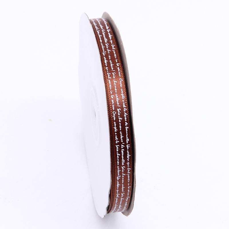 Tianyi Mei 1cm pastel de hornear embalaje cinta Lollipop cinta decorativa impresión inglés carta cinturón de poliéster