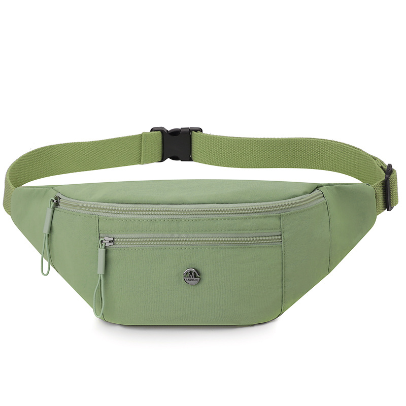 Bolso de pecho transfronterizo para mujer 2025 nueva moda bolso bandolera bolso de tela de nailon de color sólido simple bolso bandolera