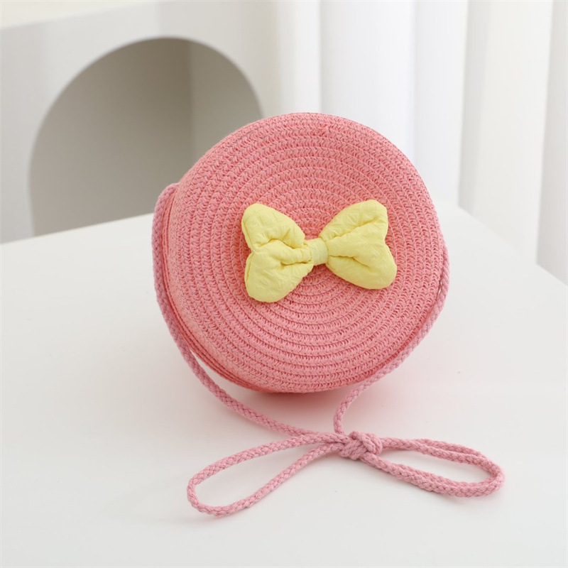 핑크 리본 라운드 백 직경 16cm