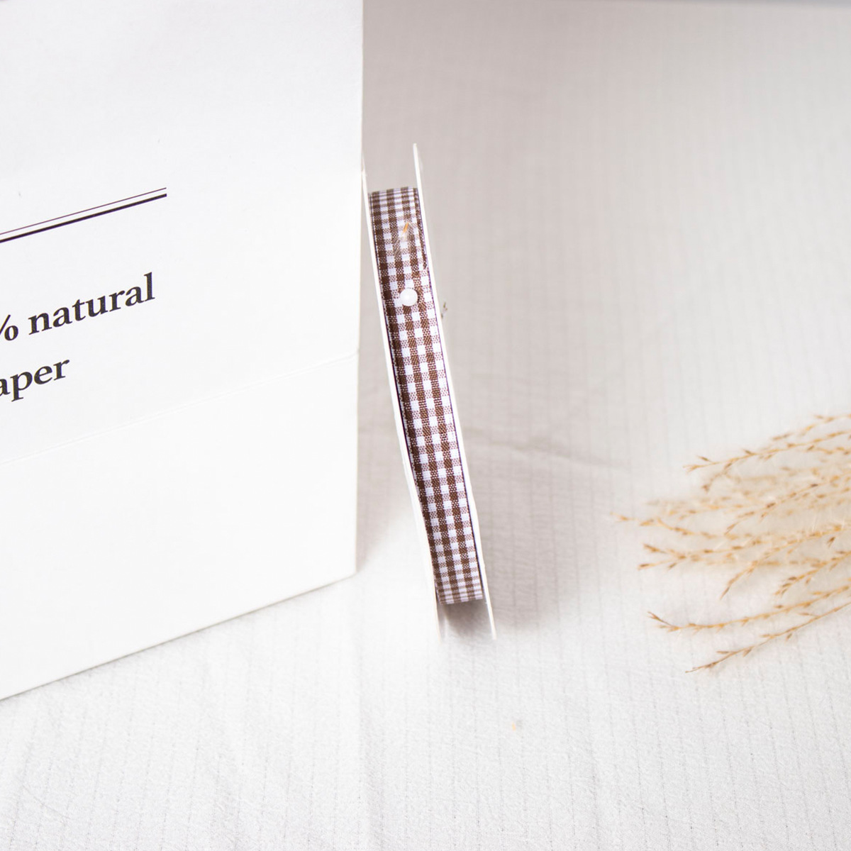 Doble cara cuadrícula cinta horneado embalaje cinta DIY adornos de cabello hechos a mano flores correa ramo correa material de decoración