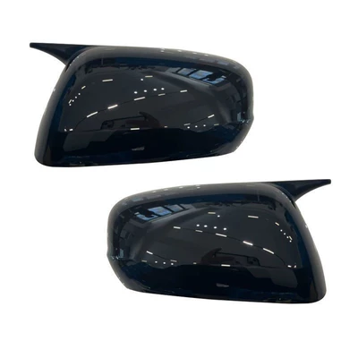 Mirror Cover Rearview Mirror – Other Automotive Exterior Supplies - bright-black-horn-pair-without-lights-adhesive