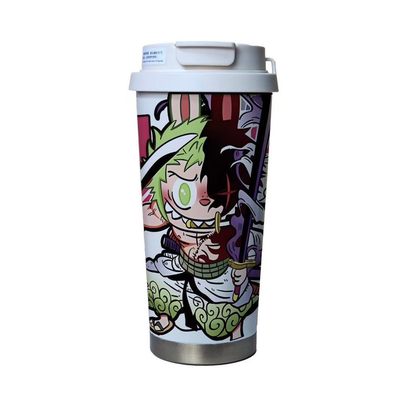 新しいファッション漫画スズランコーヒーカップ 316 ステンレス鋼魔法瓶カップインターネット有名人の車のポータブルストローカップギフト|undefined