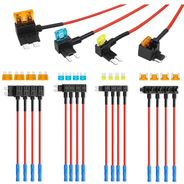 16件4款12V汽车添加电路保险丝水龙头套件标准迷你Micro2低调迷你