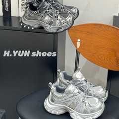 红韵～欧洲站新款舒适透气网面鞋网红同款厚底增高潮牌老爹鞋女